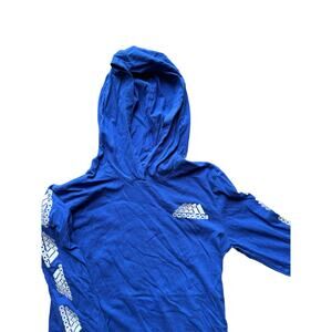 Adidas Boys 11-12 Blue Light Weight Pullover
